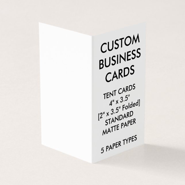 Custom Personalised Book Folded Business Cards (Outside)