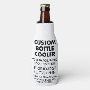 Custom Personalised Bottle Cooler Sleeve Blank