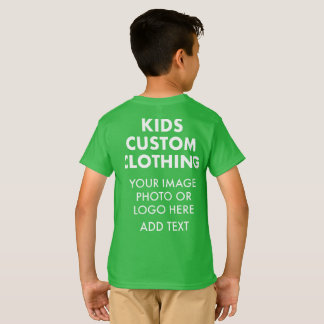 Custom Personalised BOY'S T-SHIRT - SHAMROCK GREEN