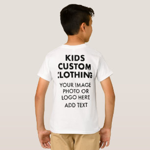 Custom Personalised BOY'S T-SHIRT - WHITE