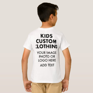 Custom Personalised BOY'S T-SHIRT - WHITE