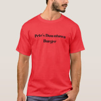 Custom Personalised Burger Restaurant Diner Name