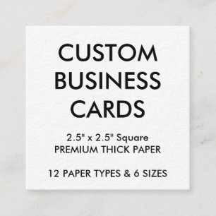Custom Personalised Business Cards Blank Template