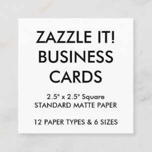 Custom Personalised Business Cards Blank Template