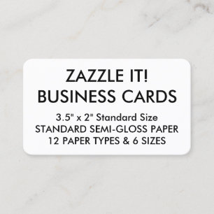 Custom Personalised Business Cards Blank Template