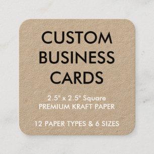 Custom Personalised Business Cards Blank Template