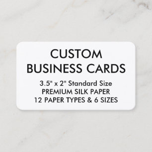 Custom Personalised Business Cards Blank Template