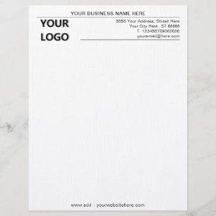Custom Personalised Business Letterhead with Logo