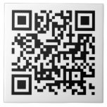 Custom Personalised Business QR Code Large Tile<br><div class="desc">Custom Corporate Company Business QR Code Personalised Template Home Décor / Home Accents / Decorative Tiles Large Ceramic Tile.</div>