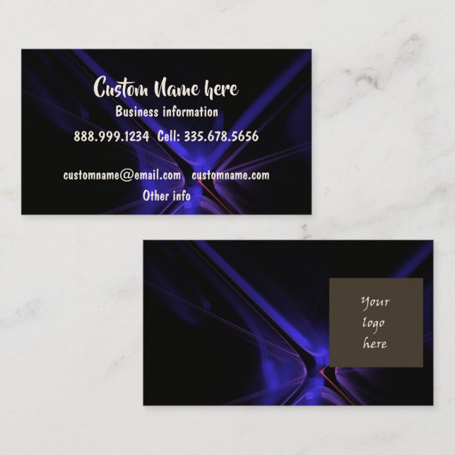 Custom Personalised Business with Your Logo Card (Front/Back)