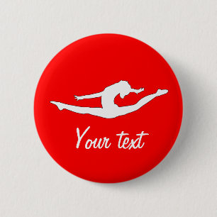 Custom Personalised Buttons Gymanst Dance