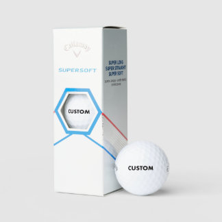 Custom Personalised Callaway Supersoft Golf Balls