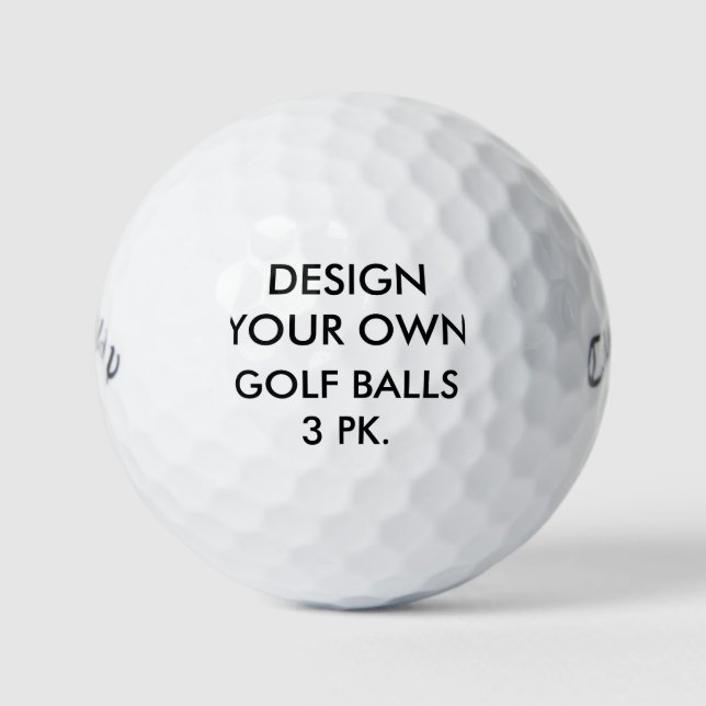 Custom Personalised Callaway Warbird Golf Balls (Front)