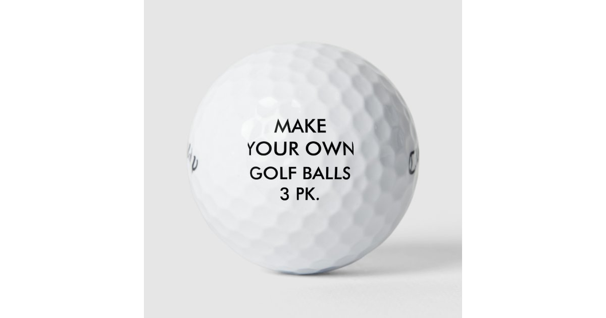 Custom Personalised Callaway Warbird Golf Balls Zazzle