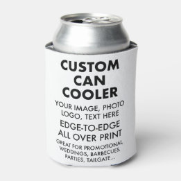 Custom Personalised Can Cooler Sleeve Blank