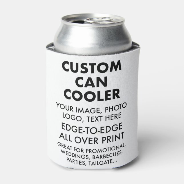 Custom Personalised Can Cooler Sleeve Blank (Can Front)