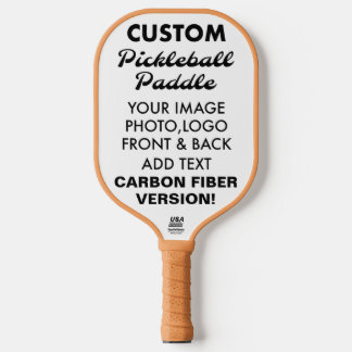 Custom personalised CARBON FIBER PICKLEBALL PADDLE