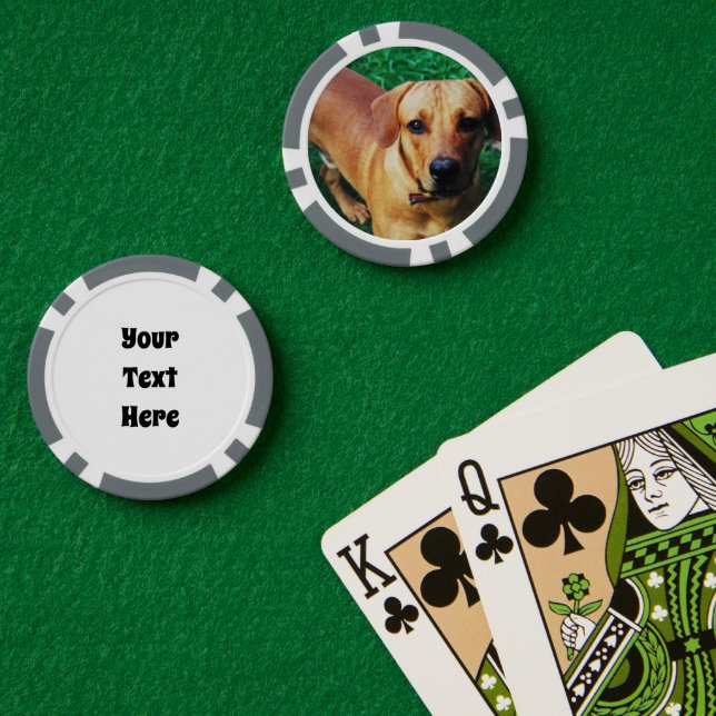 Custom Personalised Casino Poker Chips  (Poker Table (Double))