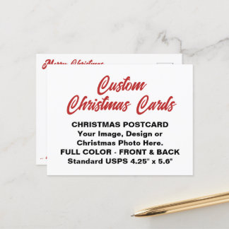 Custom Personalised CHRISTMAS CARD POSTCARD