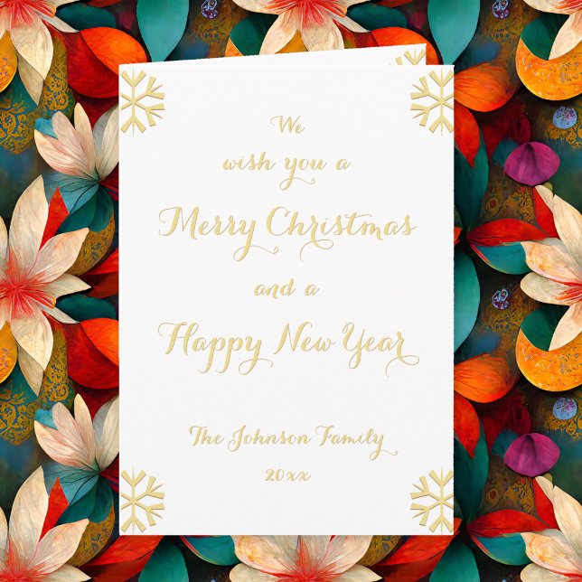 Custom Personalised Christmas New Years Holiday Card (Custom Personalized Christmas New Years Holiday Card)