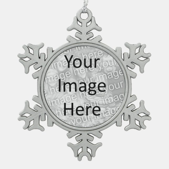 Custom Personalised Christmas Photo Ornament (Front)