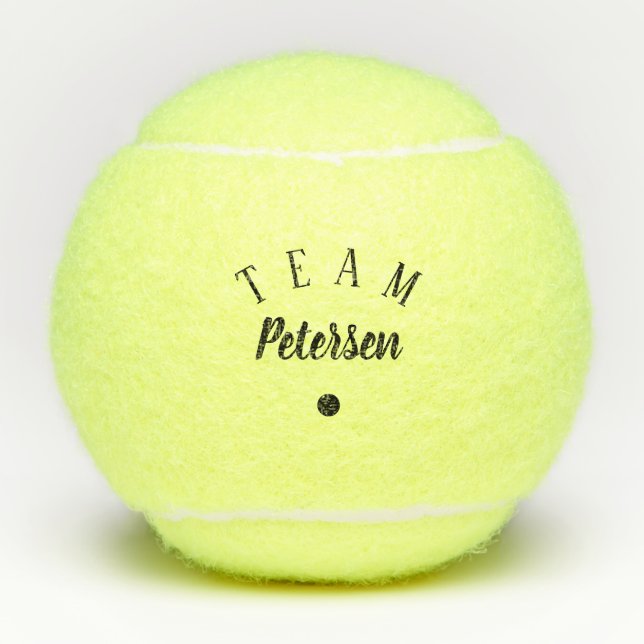 Custom personalised coach player name tennis balls (Front)