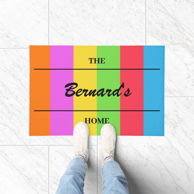 Custom Personalised Coloured Door Accessories Doormat (Indoor)