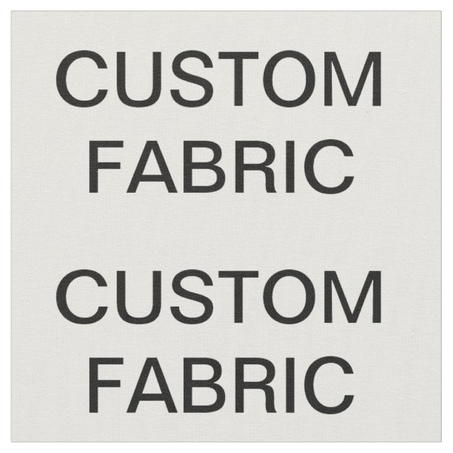 Custom Personalised Combed Cotton Fabric 28" x 18" (Close Up)