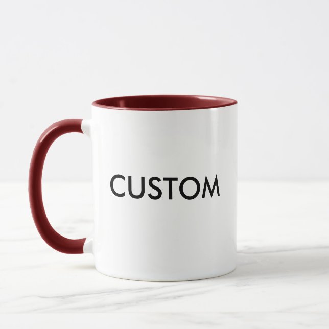 Custom Personalised Combo Mug Blank Template (Left)