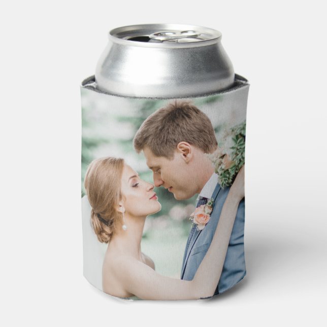 Custom Personalised Couple Photo Can Cooler (Can Front)