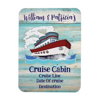 Custom Personalised Cruise Cabin Stateroom Door Magnet