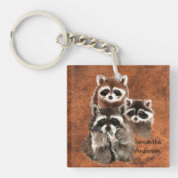 Custom Personalised Cute Racoon Family animals