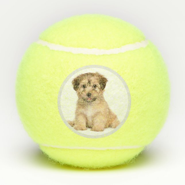 Custom Personalised Dog Photo Tennis Balls (Back)