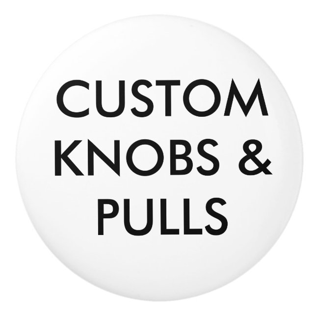 Custom Personalised Drawer Cabinet Door Knob Blank (Front)
