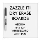 Custom Personalised Dry Erase Board Blank Template