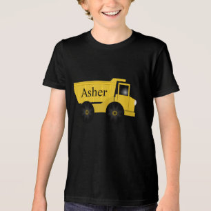 Custom Personalised Dump Truck Shirt - Youth Boys