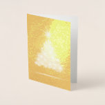 Custom Personalised Elegant Sparkling Tree  Foil Card<br><div class="desc">This appealing foiled card will find a place on anyone's card shelf this holiday season with its sparkling tree. Even has a little foiled tree on the back to match! Use our template to customise your greeting and name. With a blank inside left for your heartfelt handwritten message(or you can...</div>