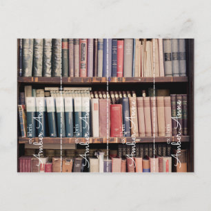 custom personalised ex libris bookmark cut the postcard