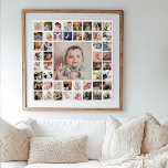 Custom Personalised Family Memories Photo Collage<br><div class="desc">Create your own personalised family memories photo collage print with your custom images. Makes a great gift to hang in the entryway or living room as a lovely wall art.</div>