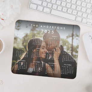 Custom Personalised Family Photo 2020 Calendar Mouse Mat