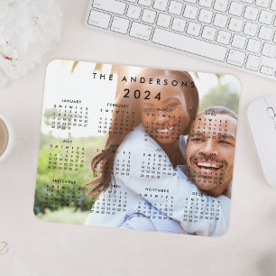 Custom Personalised Family Photo 2022 Calendar Mouse Mat