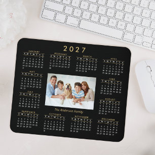 Custom Personalised Family Photo 2023 Calendar Mouse Mat