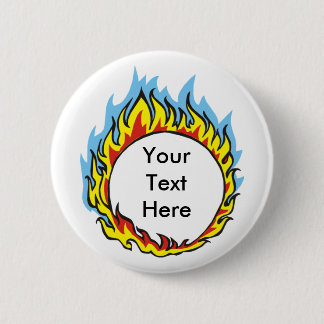 Custom Personalised Flames Buttons