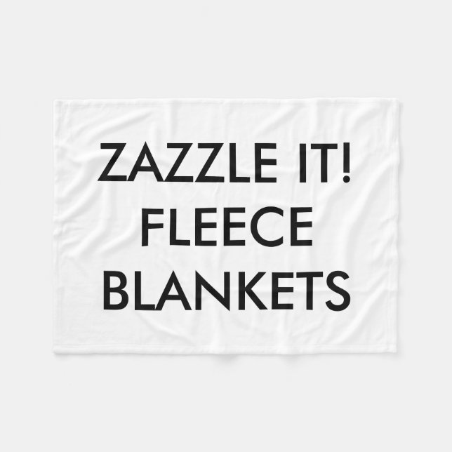 Custom Personalised Fleece Blanket Blank Template (Front (Horizontal))