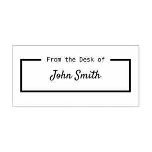 Custom Personalised From the desk of Self-inking Stamp