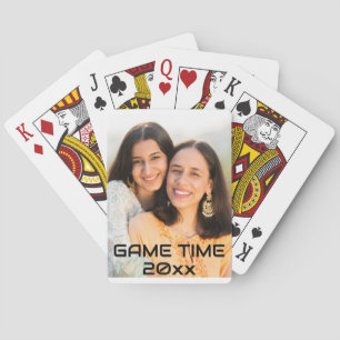 Custom personalised full photo playing cards