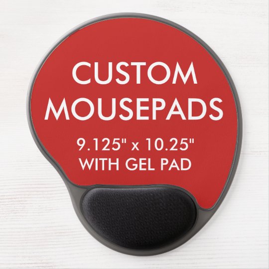 Custom Personalised Gel Mouse Pad Blank Template Zazzle.co.uk