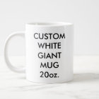 Custom Personalised Giant Jumbo Mug 20oz.