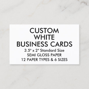 Custom Personalised GLOSSY Standard Business Cards
