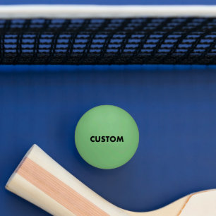 Custom Personalised GLOW DARK GREEN Table Tennis Ping Pong Ball